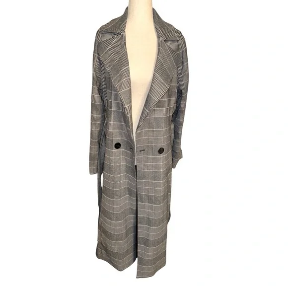 TOME Collective Houndstooth Trench Coat - Picture 8 of 8